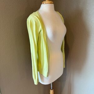 Forever 21 Light Green Neon Knit Cardigan Sweater Top Medium